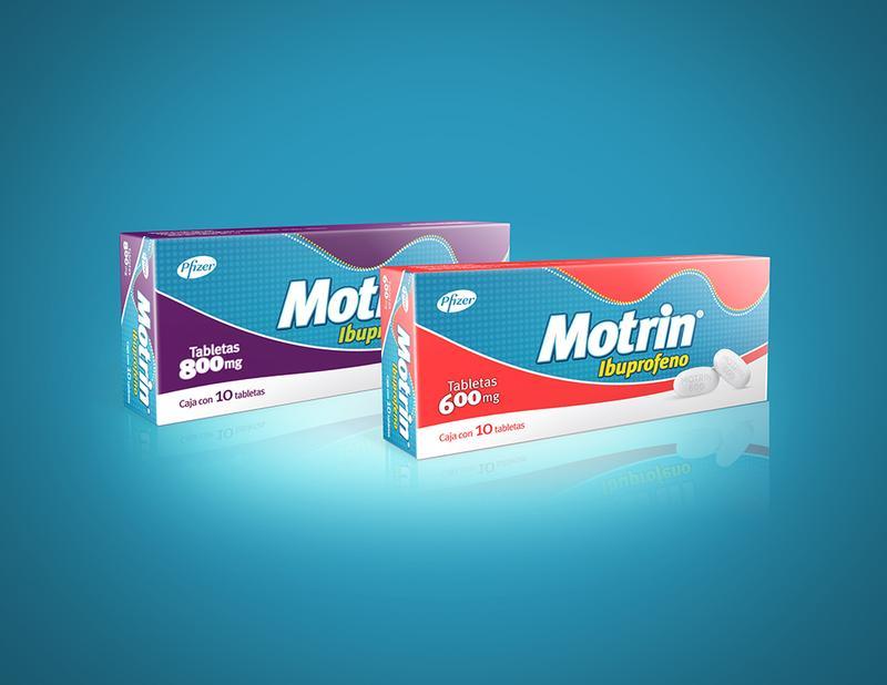 Motrin 3D stand render