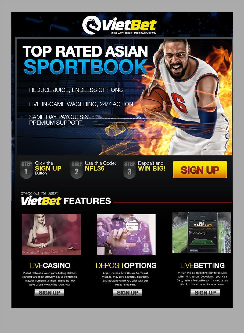 VietBet casino landing page