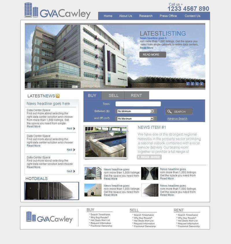 GVA Cawley real estate website