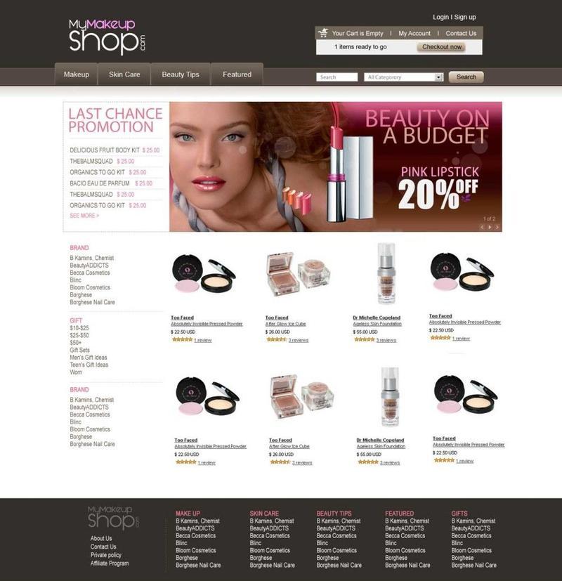 MyMakeup eCommerce website
