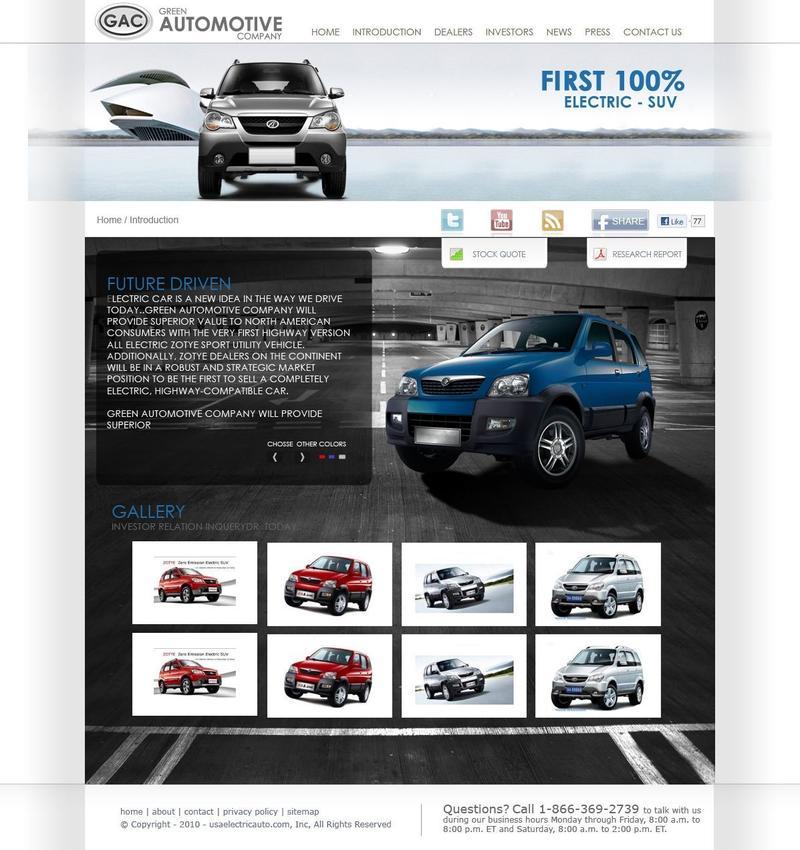 Green Automotive website